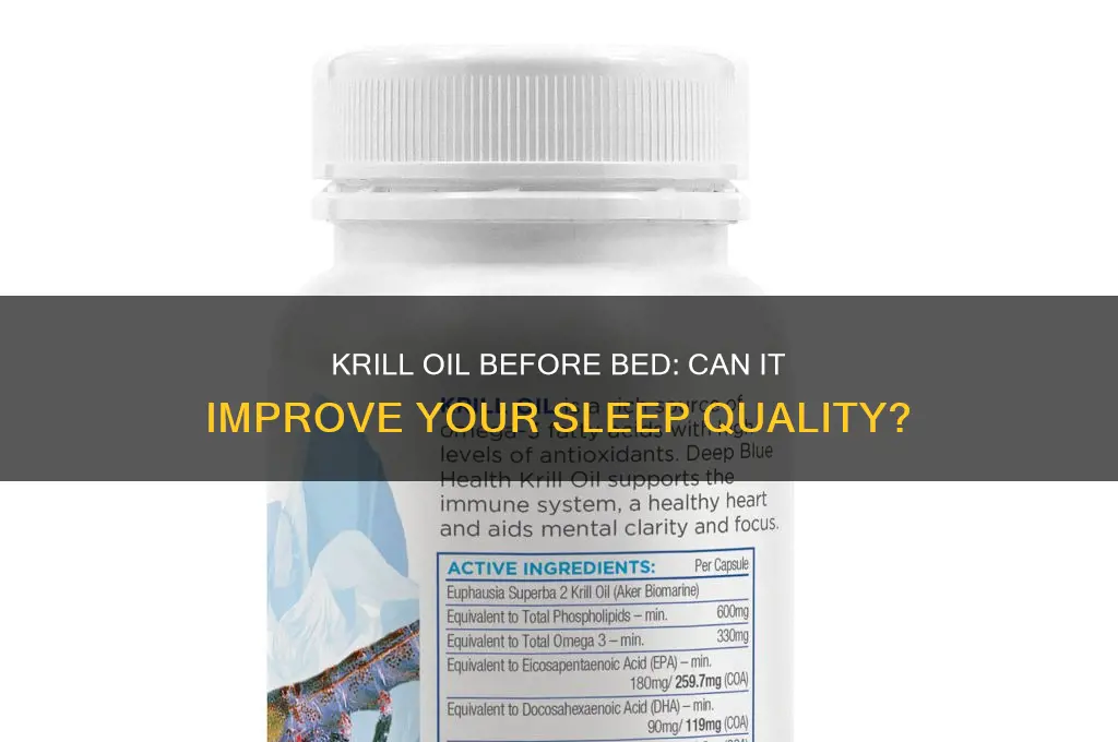 does krill oil before bed help you sleep
