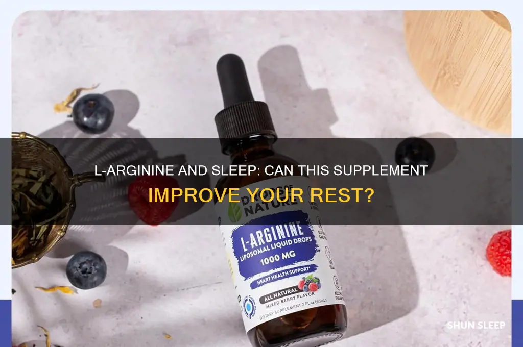 does l arginine help sleep