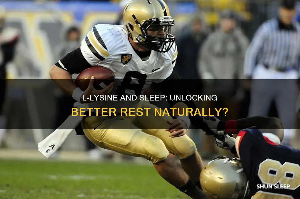 does l lysine help with sleep