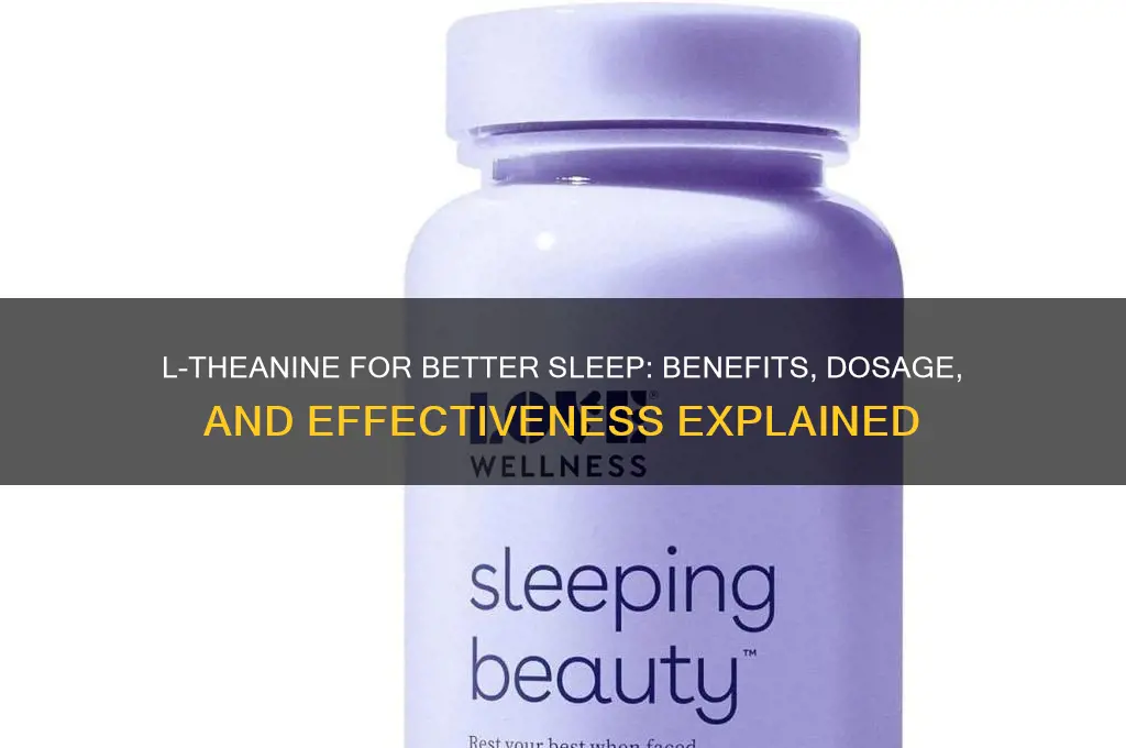 does l-theanine help sleep