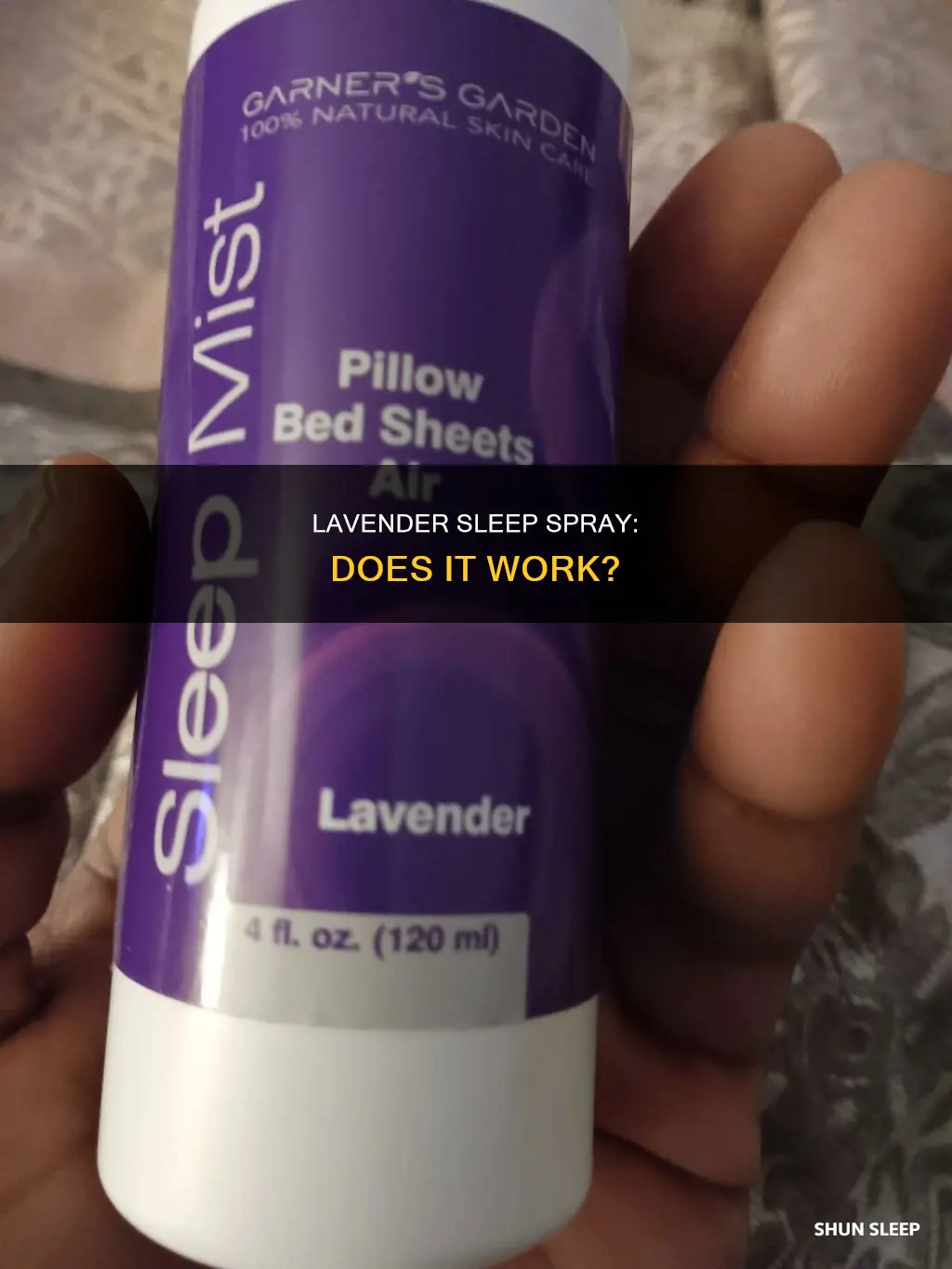 does lavender sleep spray work