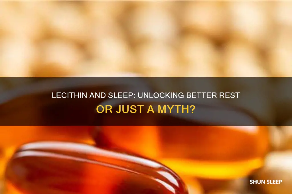 does lecithin help sleep