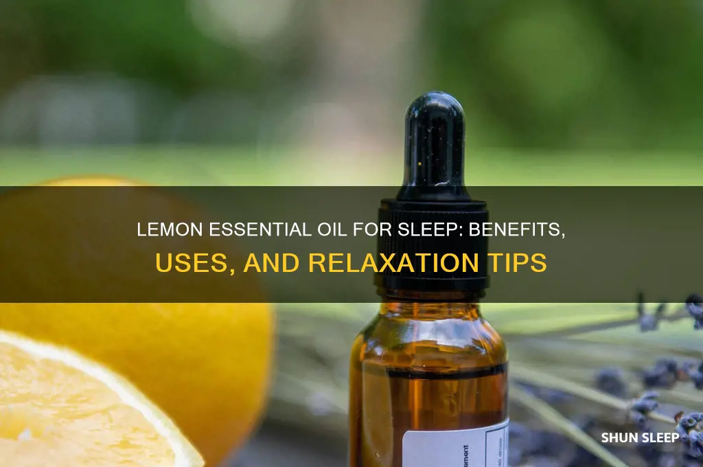 does lemon essential oil help you sleep