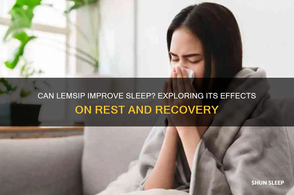 does lemsip help you sleep