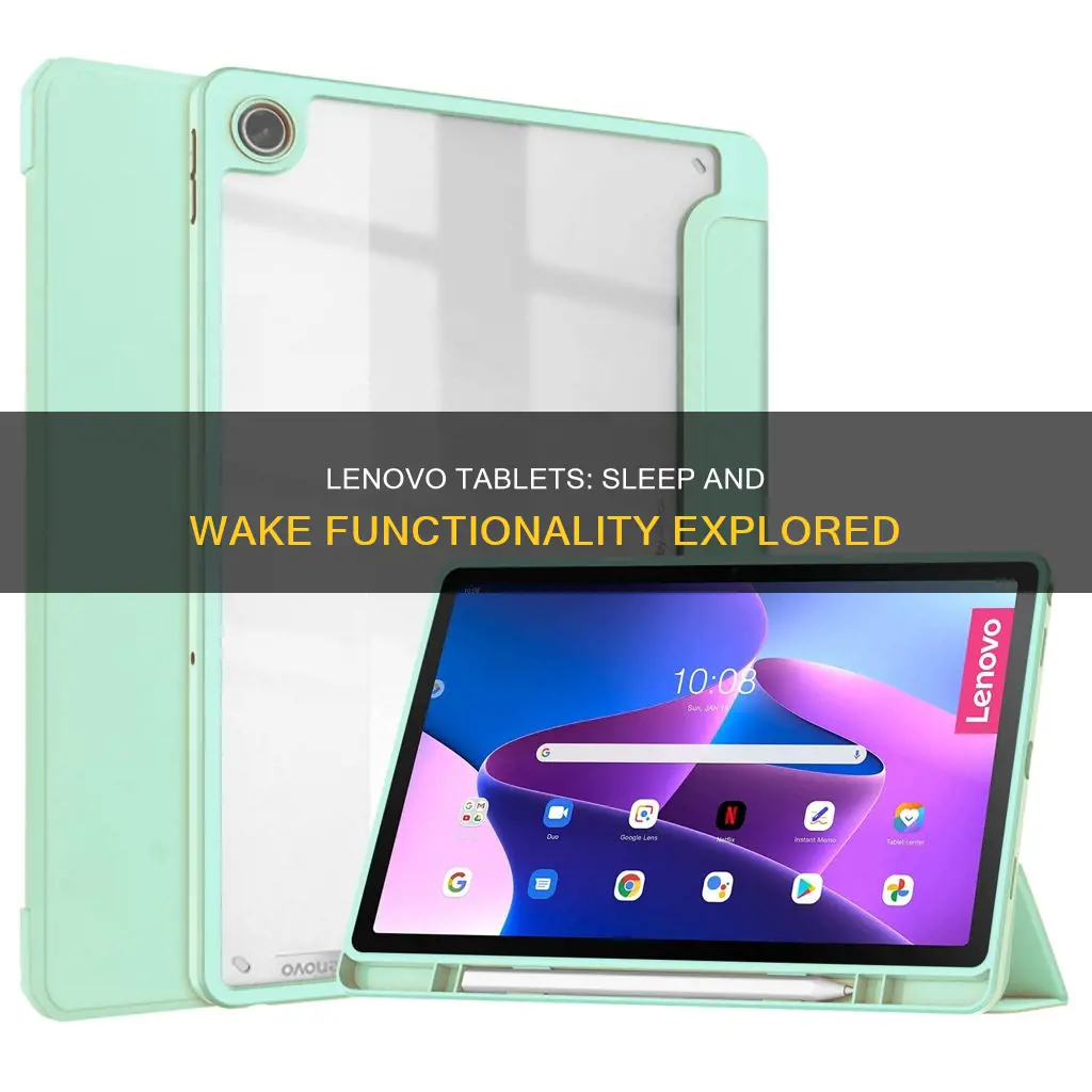 does lenovo tablets have sleep and wake