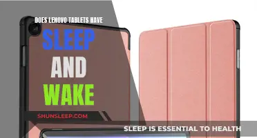 Lenovo Tablets: Sleep and Wake Functionality Explored