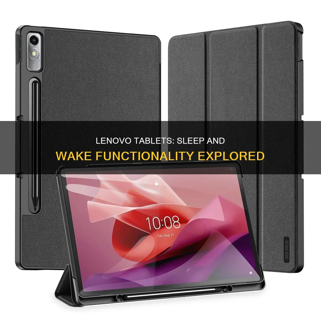does lenovo tablets have sleep and wake