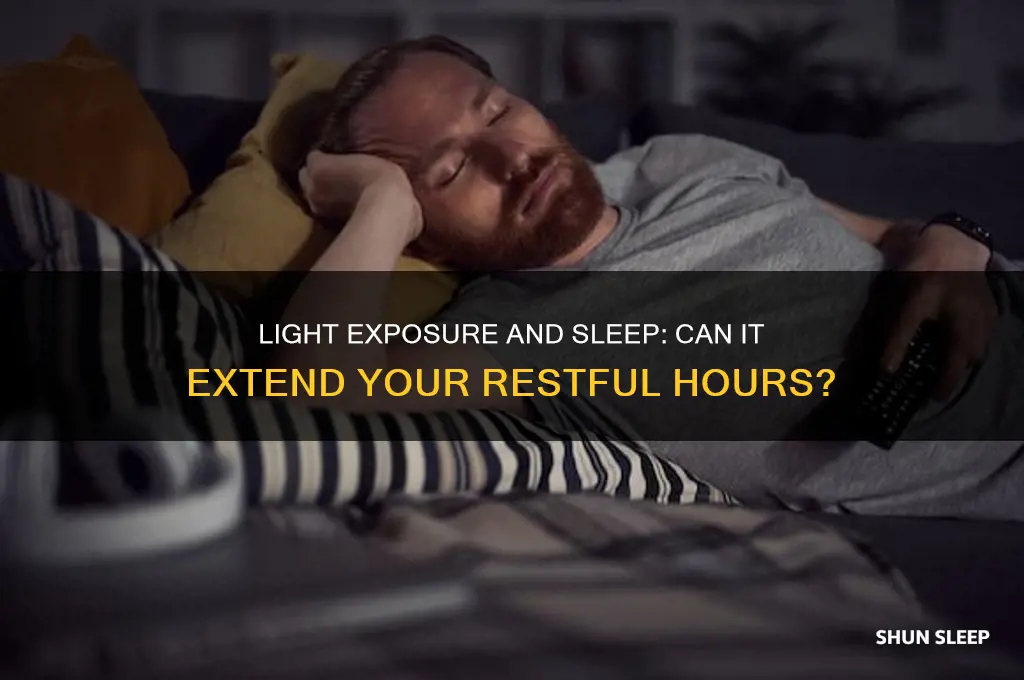 does light exposure help you sleep longer