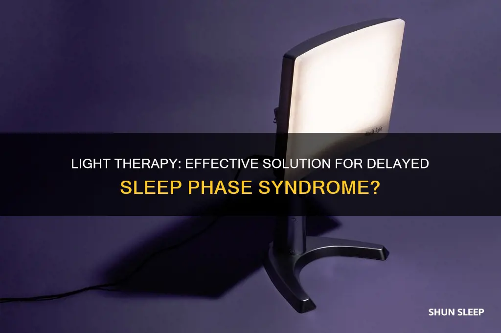 does light therapy work for delayed sleep phase syndrome
