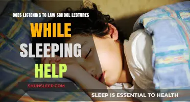 Does Sleeping Through Law School Lectures Actually Aid Learning?