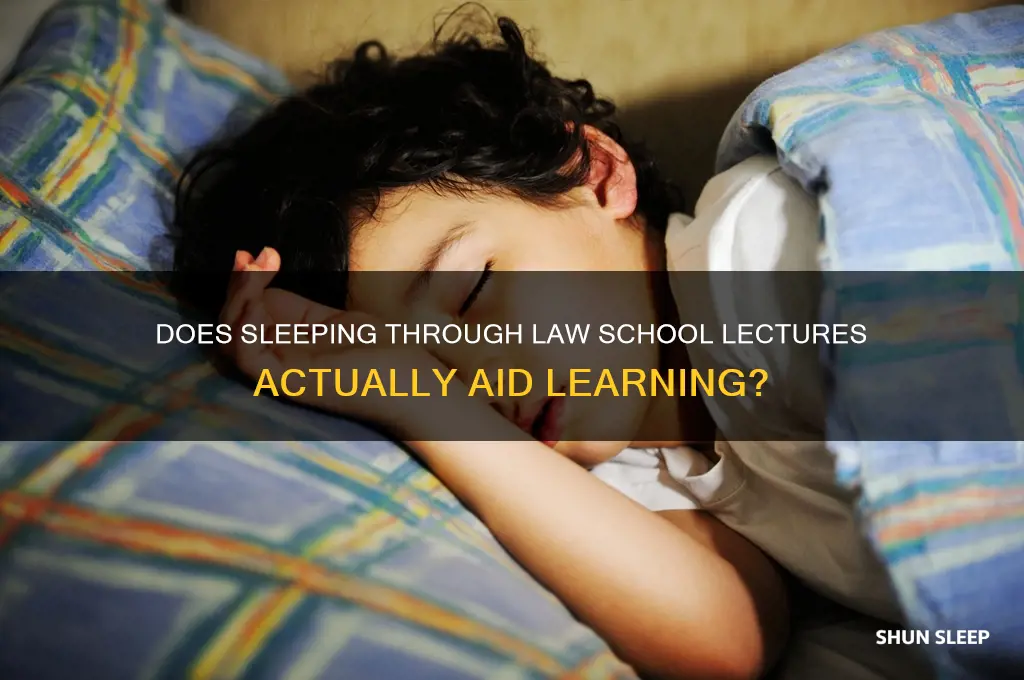 does listening to law school lectures while sleeping help