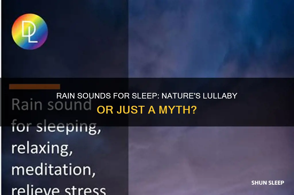does listening to rain help yo sleep
