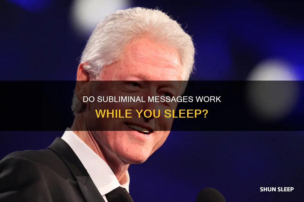 does listening to subliminal messages while sleeping work
