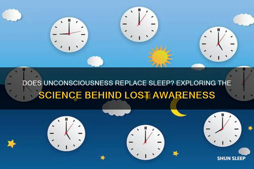 does loss of consciousness count as getting sleep