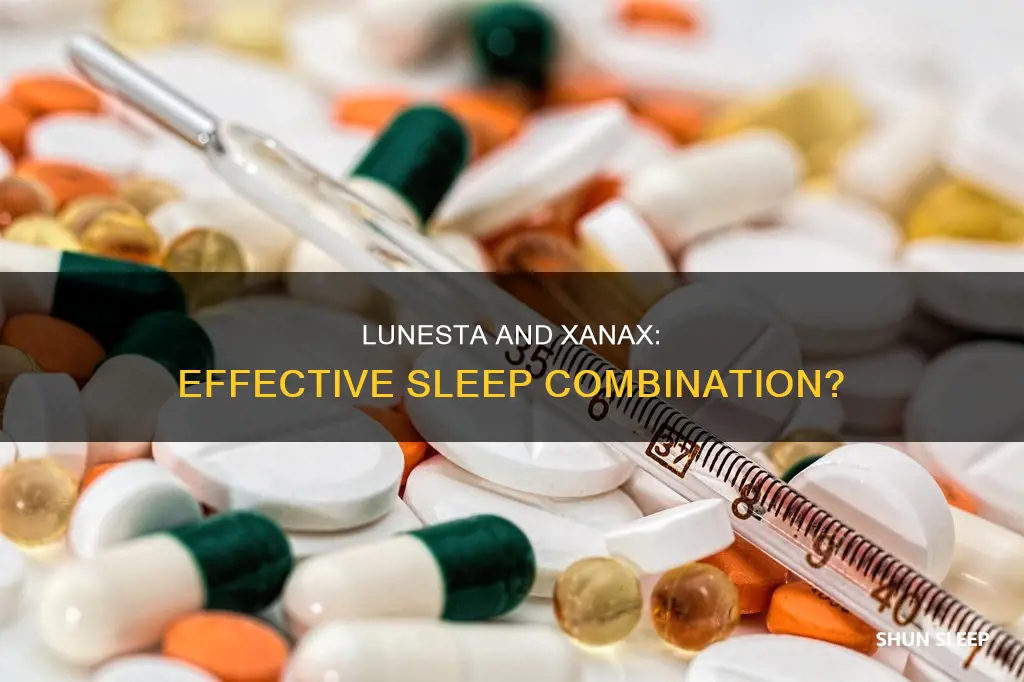 does lunesta work well with xanax for sleep