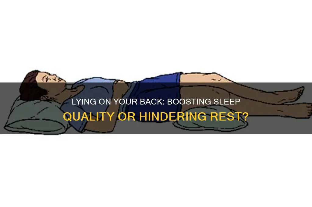 does lying on your back help sleep quality