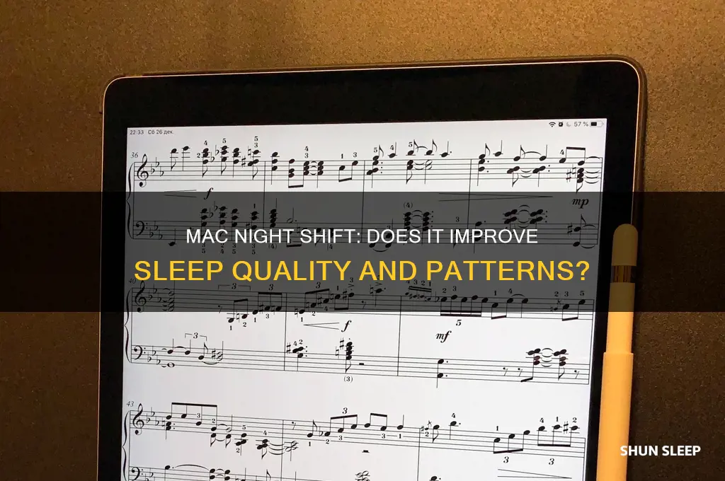does mac night shift help you sleep