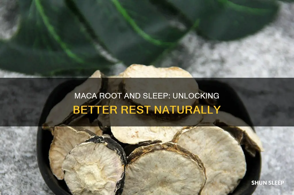 does maca root help sleep