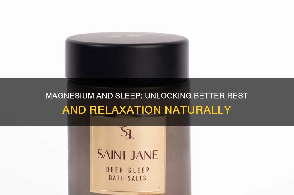 does magneisum help sleep