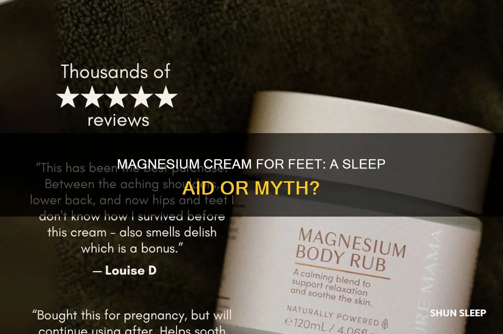 does magnesium cream on your feet help you sleep