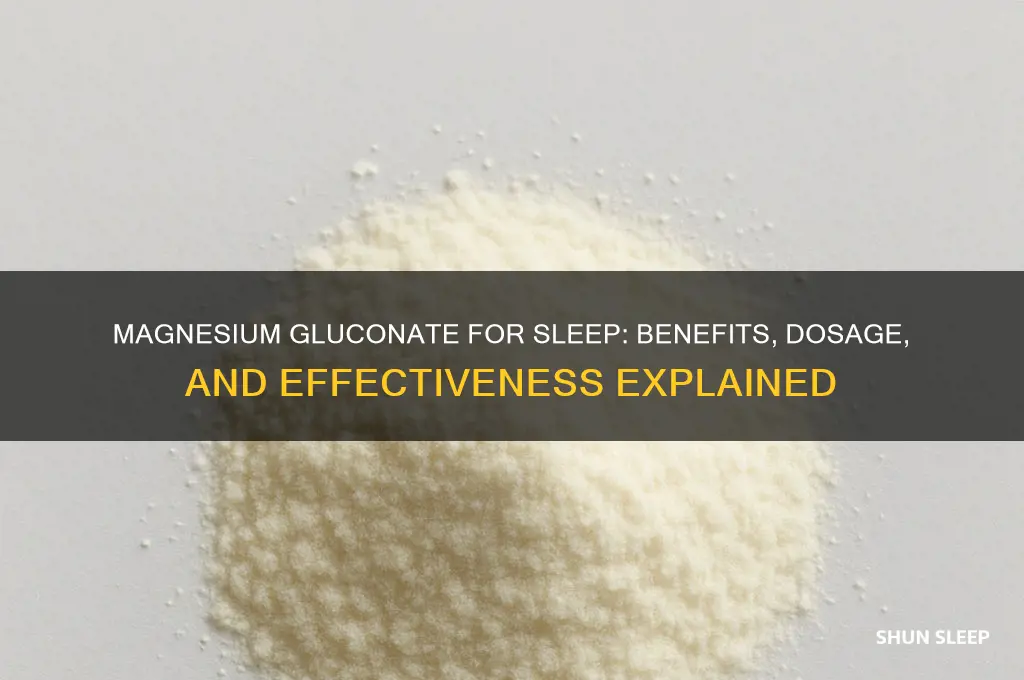 does magnesium gluconate help you sleep