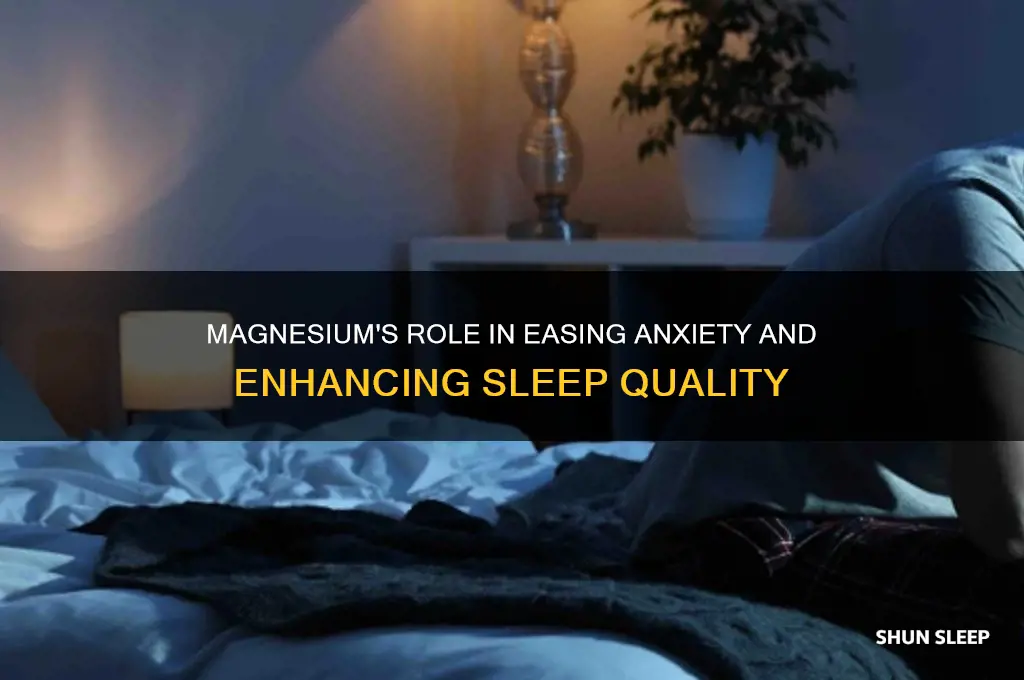 does magnesium help with anxiety and sleep