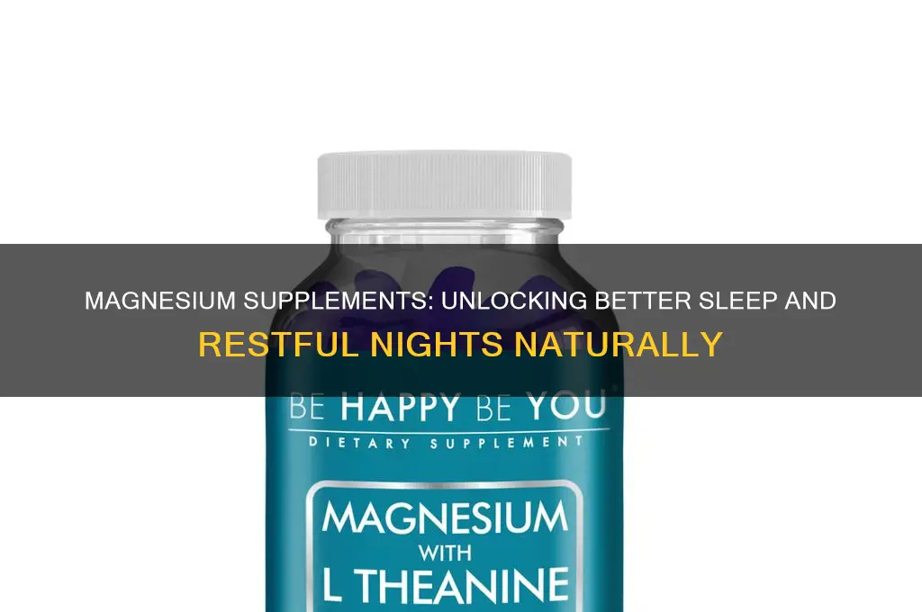 does magnesium supplement help you sleep