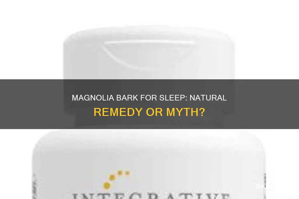 does magnolia bark help sleep