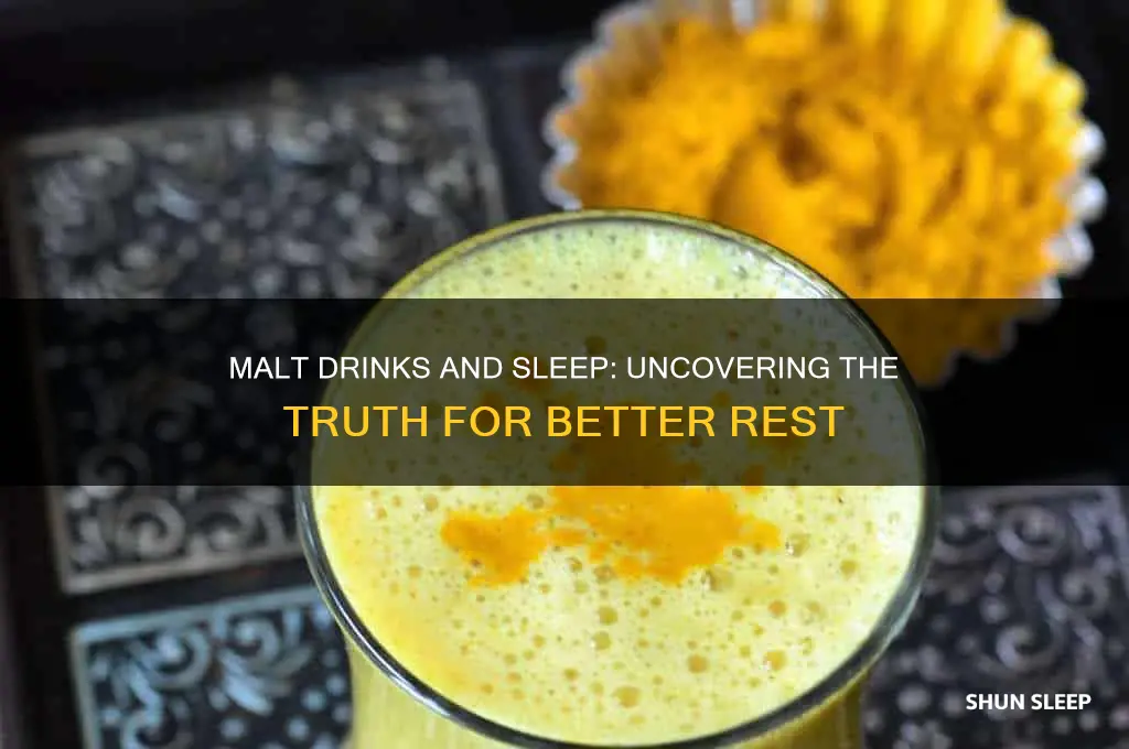 does malt drink help you sleep