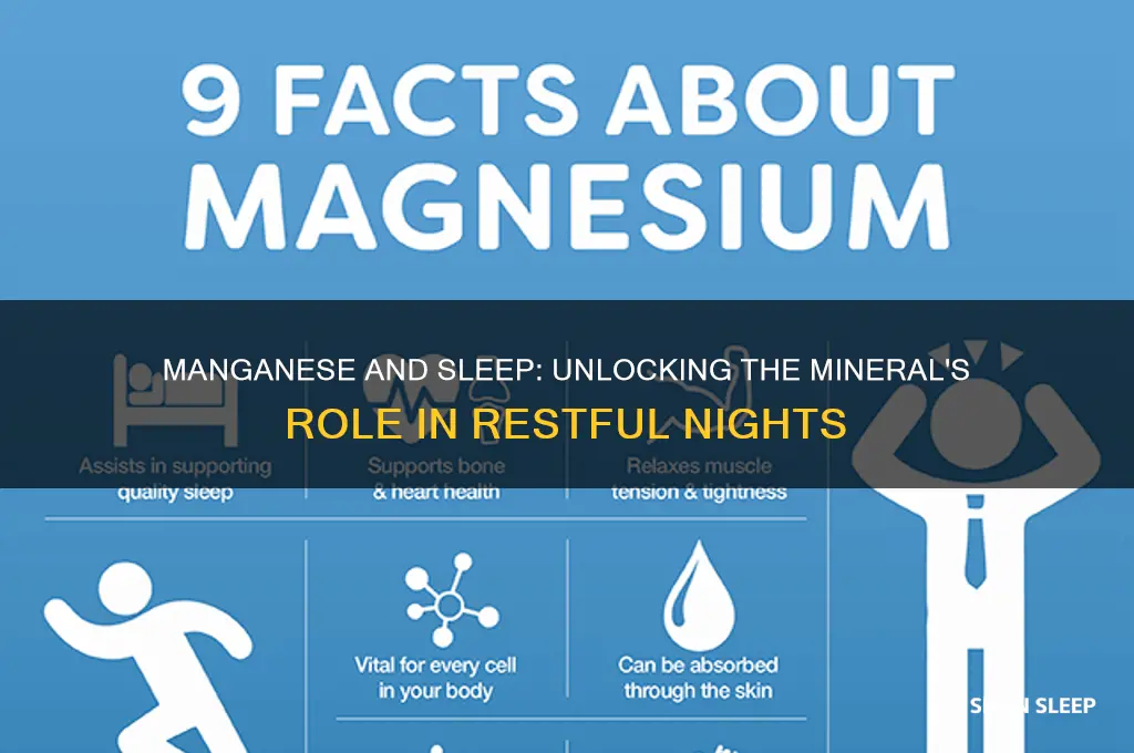 does manganese help you sleep