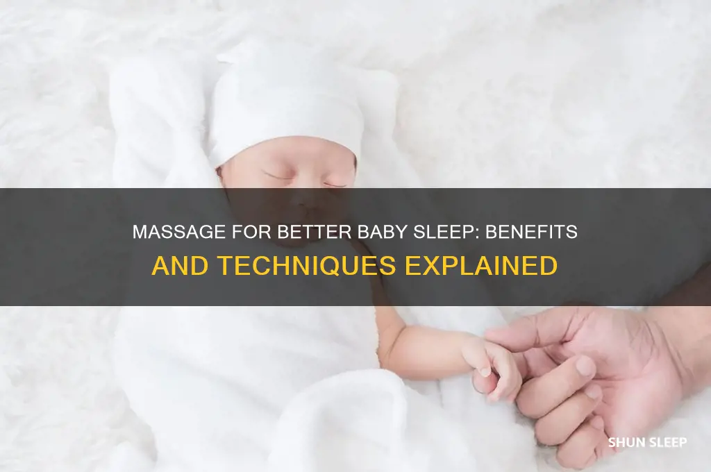 does massage help baby sleep