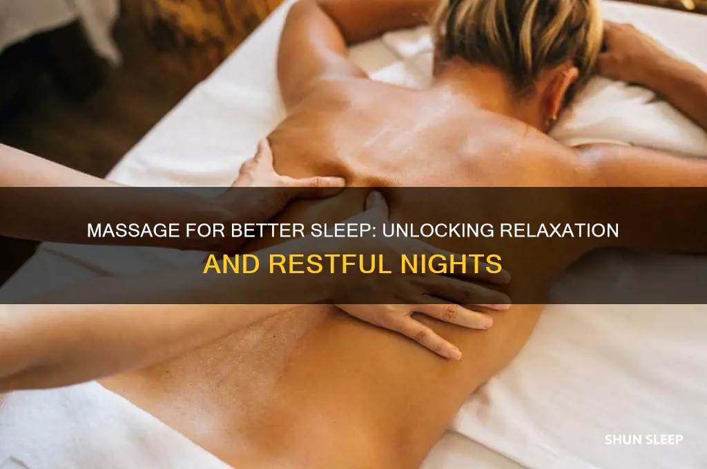 does massage help with sleep