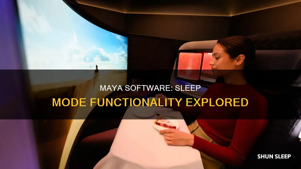 does maya work while computer on sleep