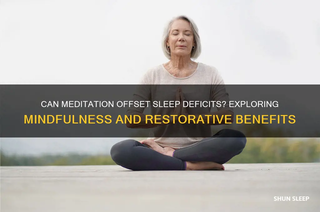does meditation help make up for lack of sleep