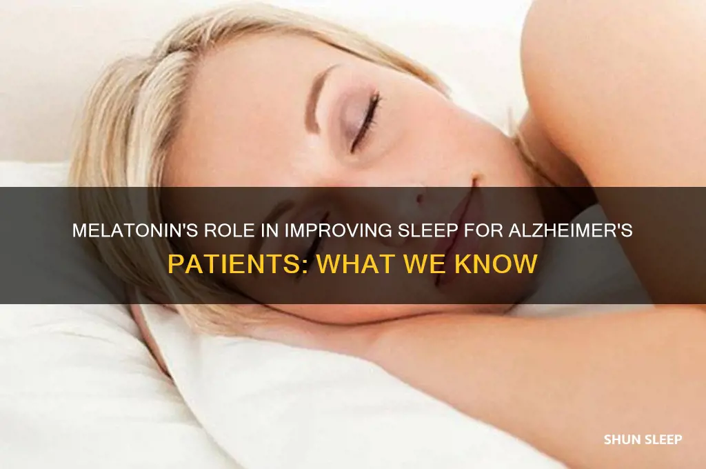 does melatonin help alzheimer