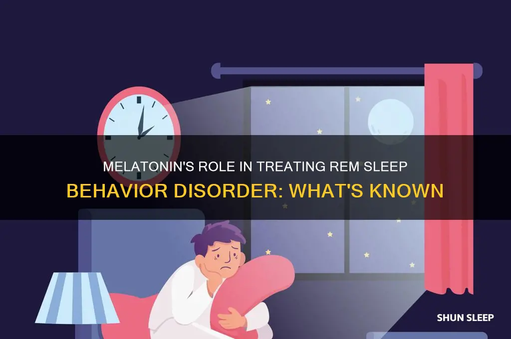 does melatonin help with rem sleep disorder