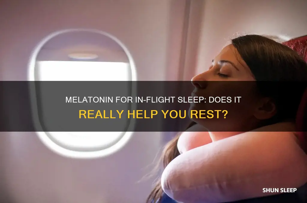 does melatonin help you sleep on a plane
