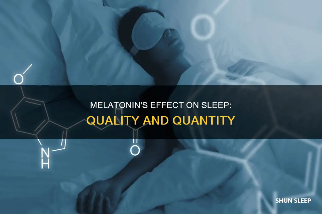 does melatonin increase sleep without decreasing quality