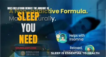 Melatonin's Effect: Less Sleep Needed or a Sound Slumber?