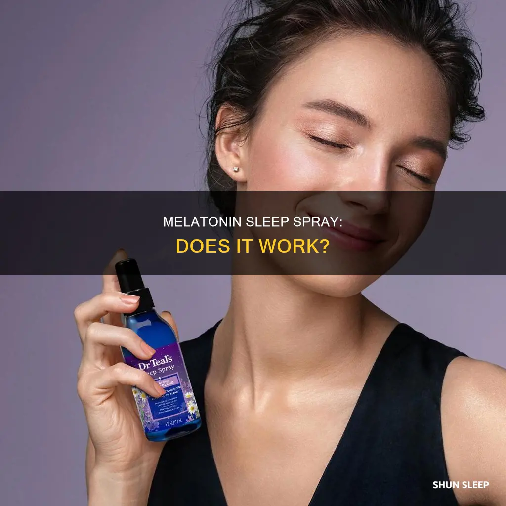 does melatonin sleep spray work