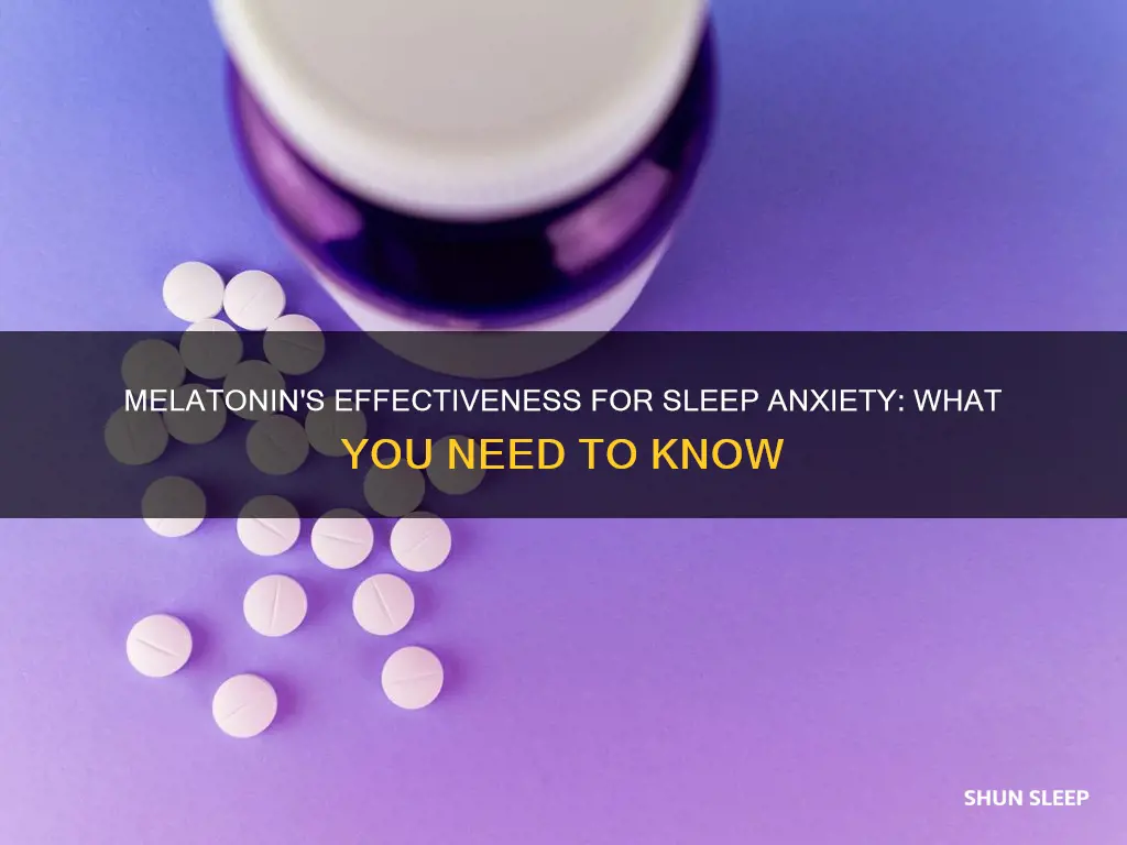 does melatonin work for sleep anxiety