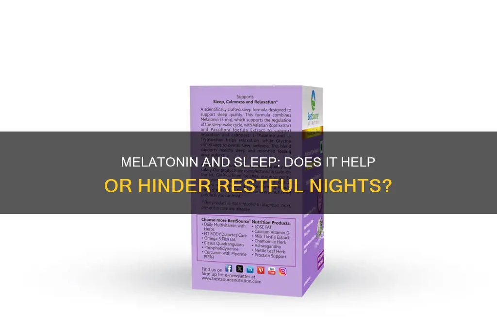 does melontonin preveny you from getting adequate sleep