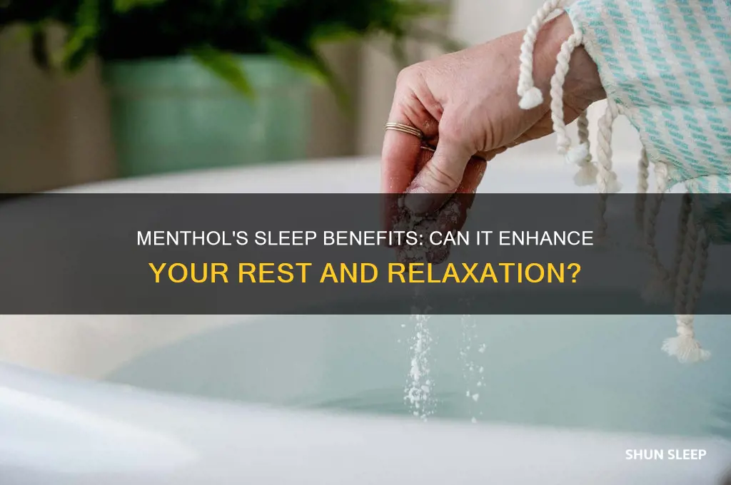 does menthol help you sleep