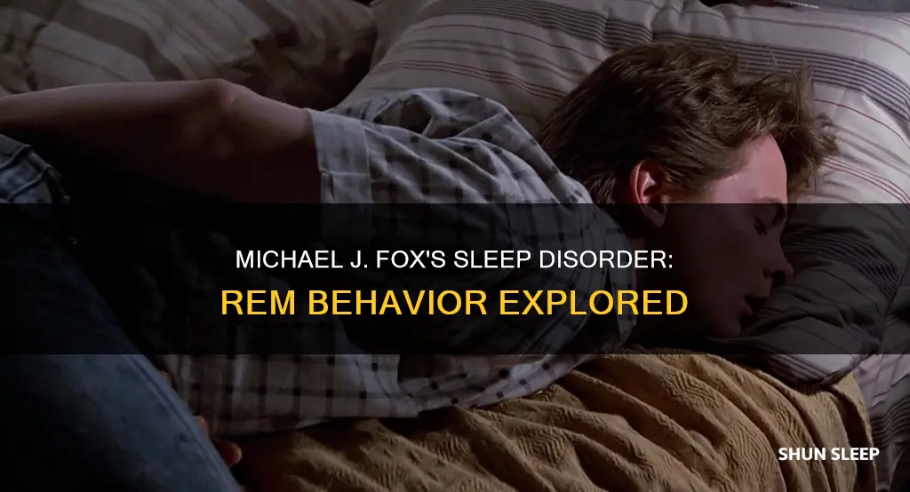 does michael j fox have rem behavior sleep disorder