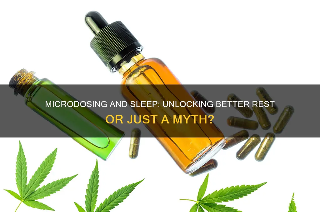 does microdosing help sleep
