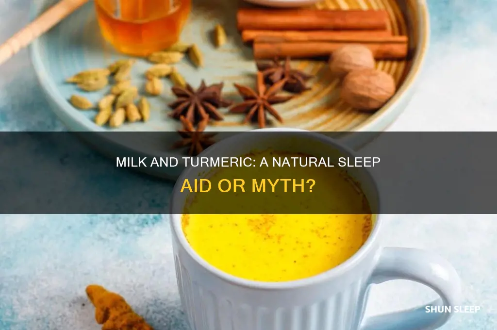 does milk and turmeric help with sleep