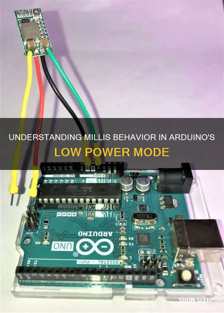 does millis work during arduino sleep