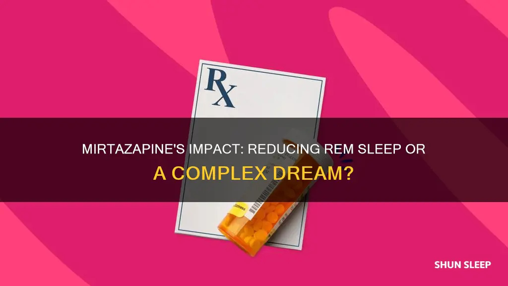 does mirtazapine decrease rem sleep