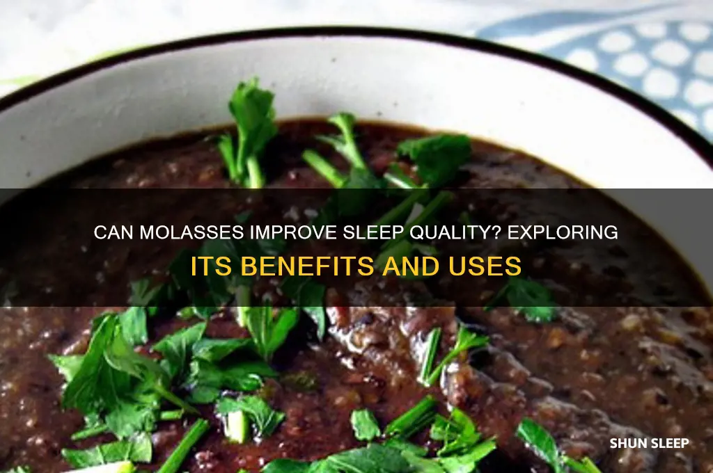 does molasses help you sleep