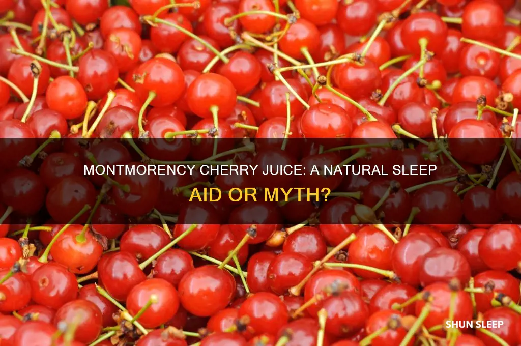 does montmorency cherry juice help you sleep